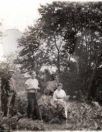 François Beaudelet, Gilbert Garinet, Andrea Beaudelet - StSornin 1934